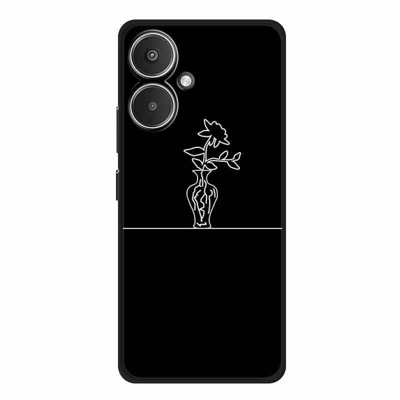 For Xiaomi Redmi 13C 5G / Redmi 13R 5G Case TPU Linear Pattern Printing Back Phone Cover For Xiaomi Redmi 13C 5G / Redmi 13R 5G Case TPU Linear Pattern Printing Back Phone Cover
